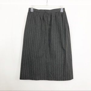 Christian Dior Vintage Striped Knee Length Pencil Skirt. Size 4, Gray